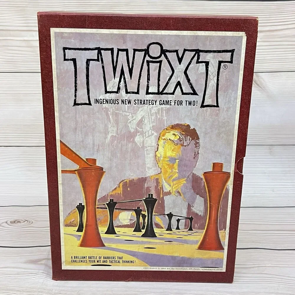 TWIXT Vintage 1962 Board Game 3M Bookshelf Series Strategy of Barriers COMPLETE